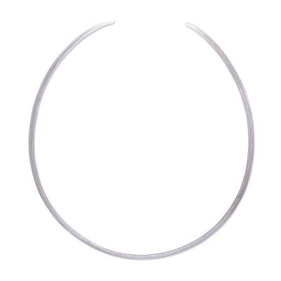 Alternate image for Artisan Crafted Sterling Silver Collar from Thailand Pure Joy