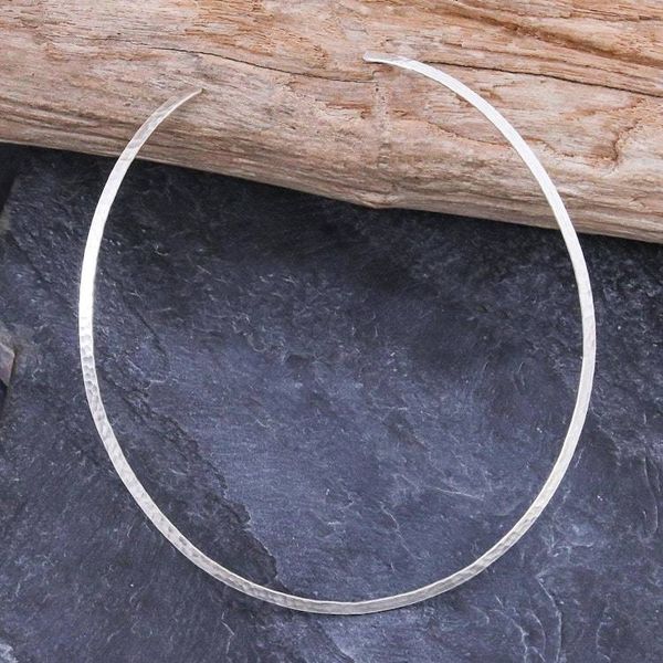 Alternate image for Hand Crafted Hammered Sterling Silver Collar from Thailand Adventure Time