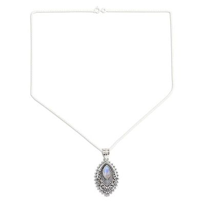 Alternate image for Handmade Rainbow Moonstone Pendant Necklace Into the Mystic