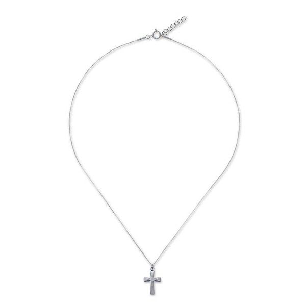 Alternate image for Sterling Silver Cross Pendant Necklace from Thailand Profession of Faith