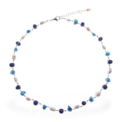 Alternate image for Semibaroque Potato and Round Cultured Pearl Beaded Necklace Oceanic Elegance