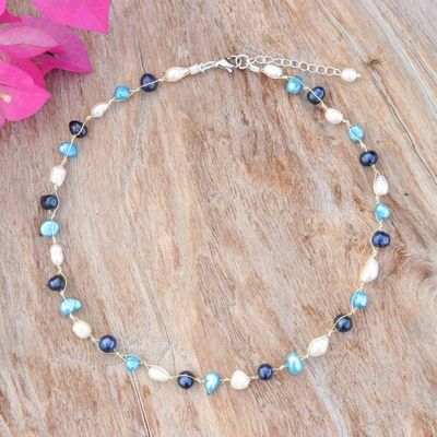 Alternate image for Semibaroque Potato and Round Cultured Pearl Beaded Necklace Oceanic Elegance