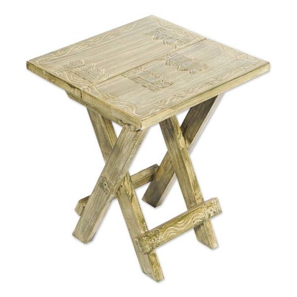 Alternate image for Handcrafted Rustic Wood Folding Table Picnic Time