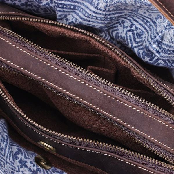 Alternate image for Hmong Style Batik Handbag with Leather Trim Hmong Highlands