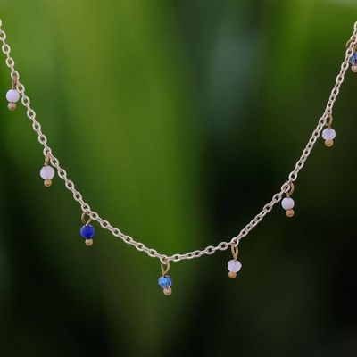 Primary image for Gold Plated Quartz Charm Necklace from Thailand Fabulous Night