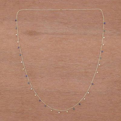 Alternate image for Gold Plated Quartz Charm Necklace from Thailand Fabulous Night