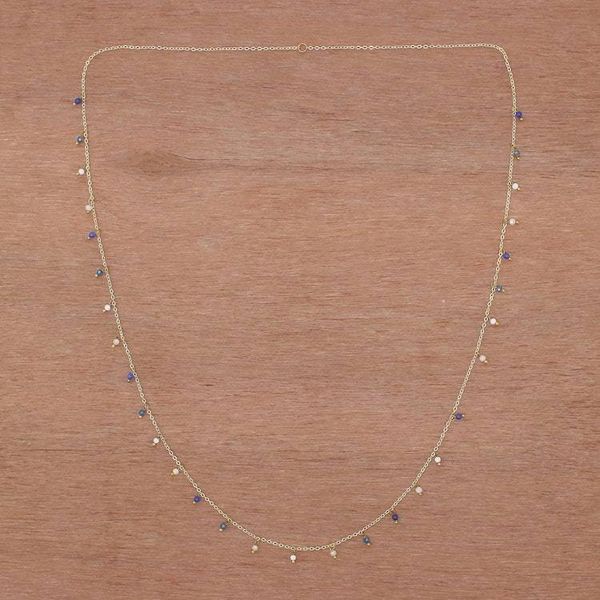 Alternate image for Gold Plated Quartz Charm Necklace from Thailand Fabulous Night