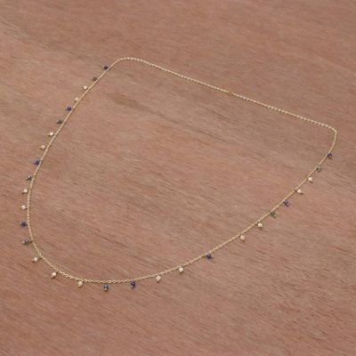 Alternate image for Gold Plated Quartz Charm Necklace from Thailand Fabulous Night
