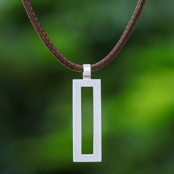 Alternate image for Thai Brushed Silver Necklace View