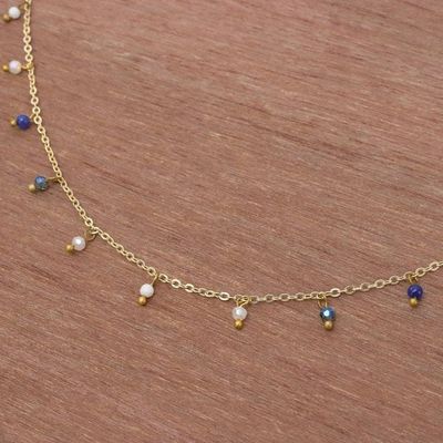 Alternate image for Gold Plated Quartz Charm Necklace from Thailand Fabulous Night