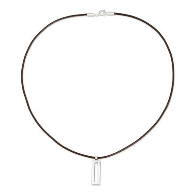 Alternate image for Thai Brushed Silver Necklace View