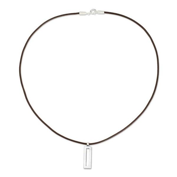 Alternate image for Thai Brushed Silver Necklace View