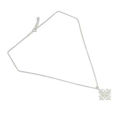 Alternate image for Artisan Crafted Sterling Silver Necklace Siam Goth