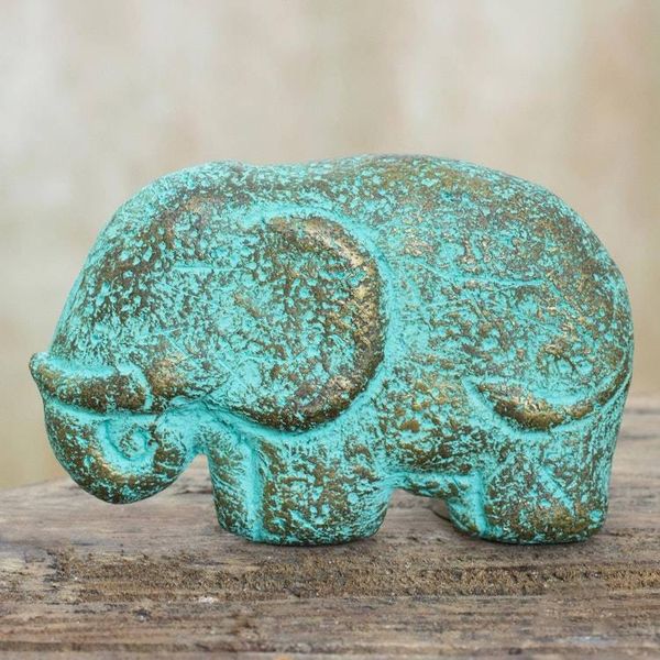 Alternate image for Elephant Wall Adornment Handmade Recycled Paper Sculpture Elephant Honor