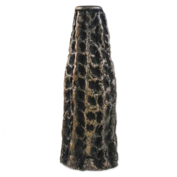 Alternate image for Dark Recycled Paper Decorative Vase from Thailand Dark Volcano