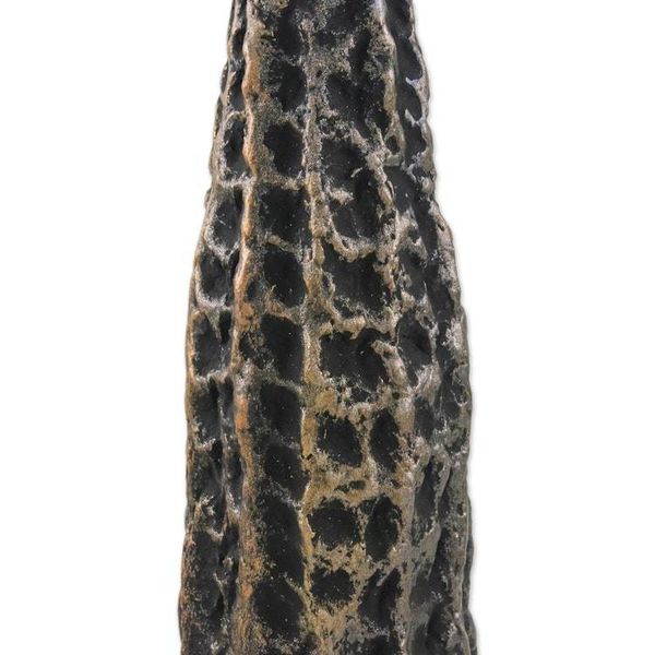 Alternate image for Dark Recycled Paper Decorative Vase from Thailand Dark Volcano