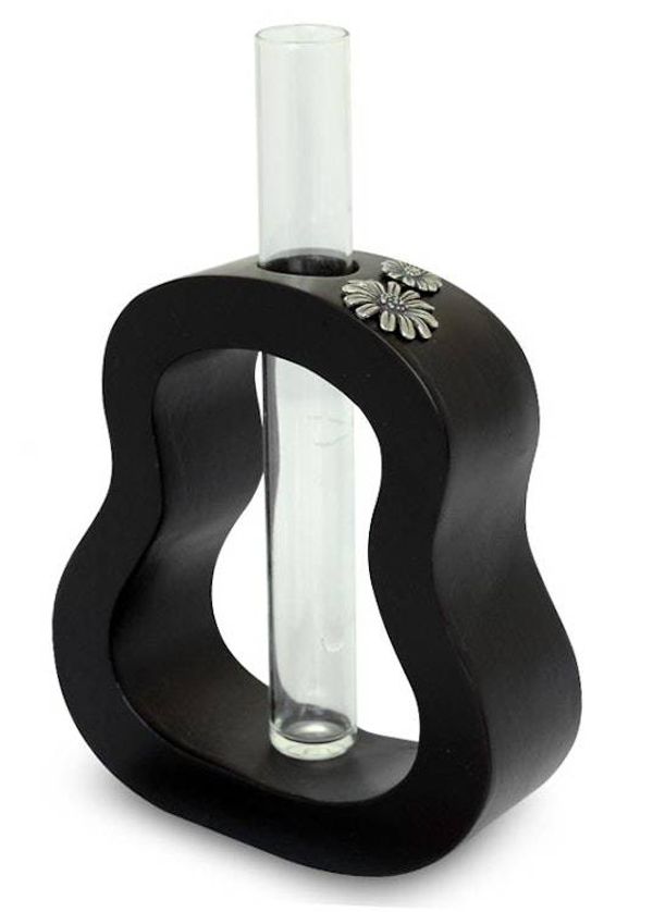 Alternate image for Handcrafted Mango Wood Vase Daisy Trends