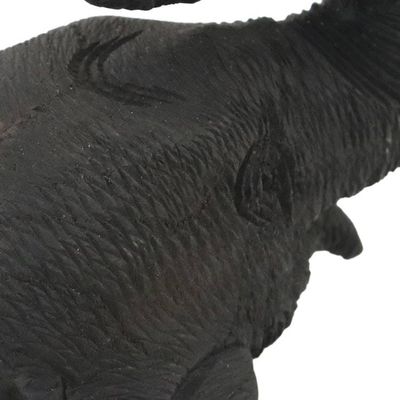 Alternate image for Thai Elephant Statuette, Carved by Hand of Teak Wood Elephant Smile of Welcome
