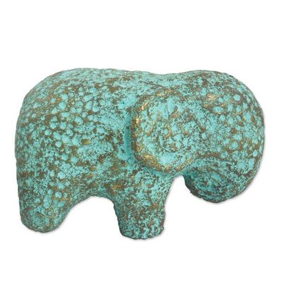 Alternate image for Eco-Friendly Recycled Paper Thai Elephant Sculpture Sleepy Elephant