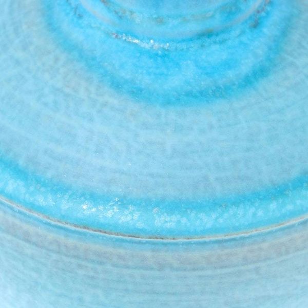 Alternate image for Fluted Ceramic Vase in Blue from Thailand Sky Flute