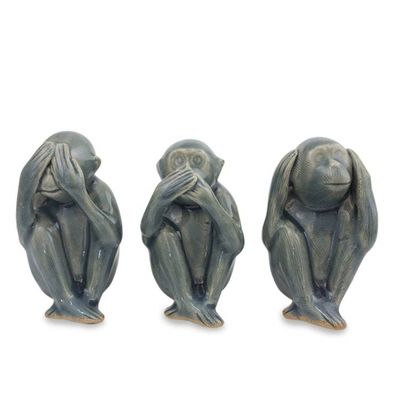 Alternate image for Celadon ceramic figurines 