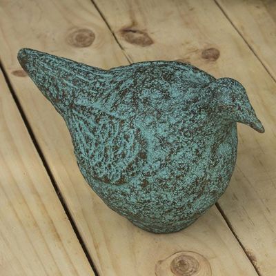 Alternate image for Handcrafted Recycled Paper and Cement Bird Statuette Mama Bird