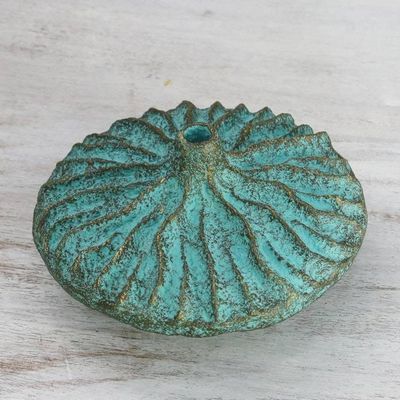 Alternate image for Handcrafted Recycled Paper Decorative Vase from Thailand Mystic Wave