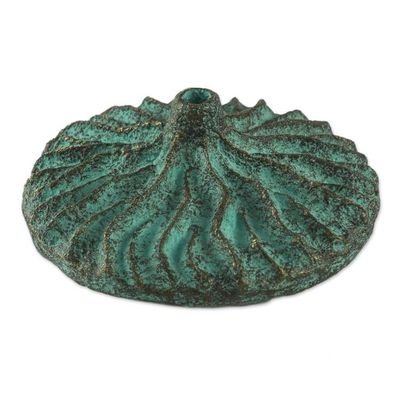 Alternate image for Handcrafted Recycled Paper Decorative Vase from Thailand Mystic Wave