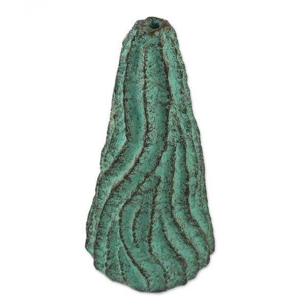 Alternate image for Recycled Paper Decorative Vase in Green from Thailand Spiral Mountain