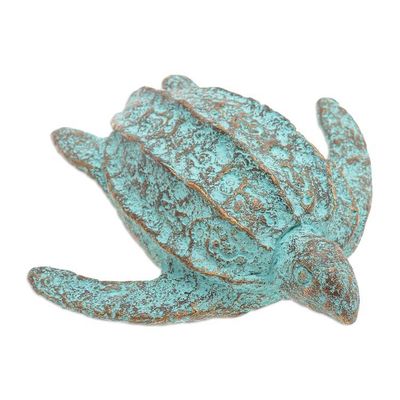 Alternate image for Eco-Friendly Recycled Paper Turtle Sculpture from Thailand Eco Turtle