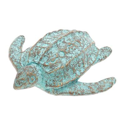 Alternate image for Eco-Friendly Recycled Paper Turtle Sculpture from Thailand Eco Turtle