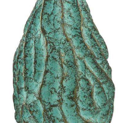 Alternate image for Wave Motif Recycled Paper Decorative Vase from Thailand Mystic Mountain