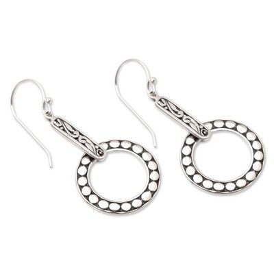 Alternate image for Handcrafted Sterling Silver Dangle Earrings Eternal World