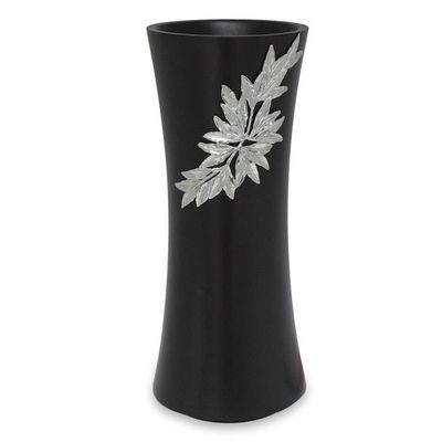 Alternate image for Mango wood and pewter vase Rainforest Bamboo