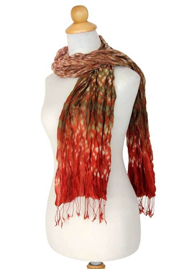 Alternate image for Handcrafted Silk Blend Scarf Fabulous Land