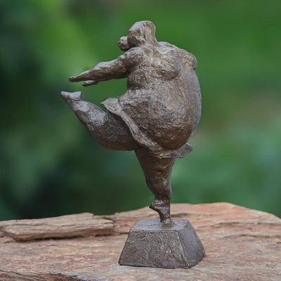 Primary image for Hand Crafted Brass Ballerina Sculpture Pointed Toe