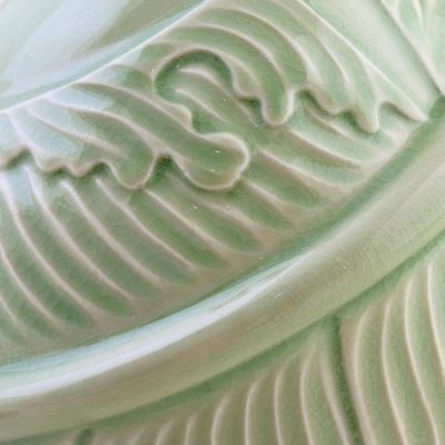 Alternate image for Celadon ceramic vase Exotic Tropic
