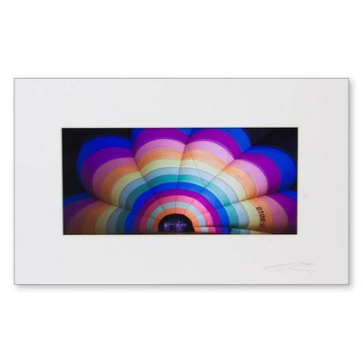 Primary image for Colorful Signed Photograph of Hot Air Balloon in Thailand Color