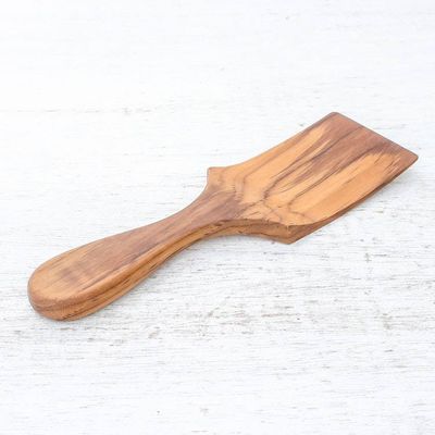 Alternate image for Handmade Teak Wood Spatula Crafted in Thailand Simple Chef