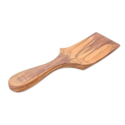 Alternate image for Handmade Teak Wood Spatula Crafted in Thailand Simple Chef
