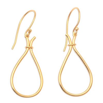 Alternate image for Dangle Earrings in 18k Gold Plated Brass Start to Finish