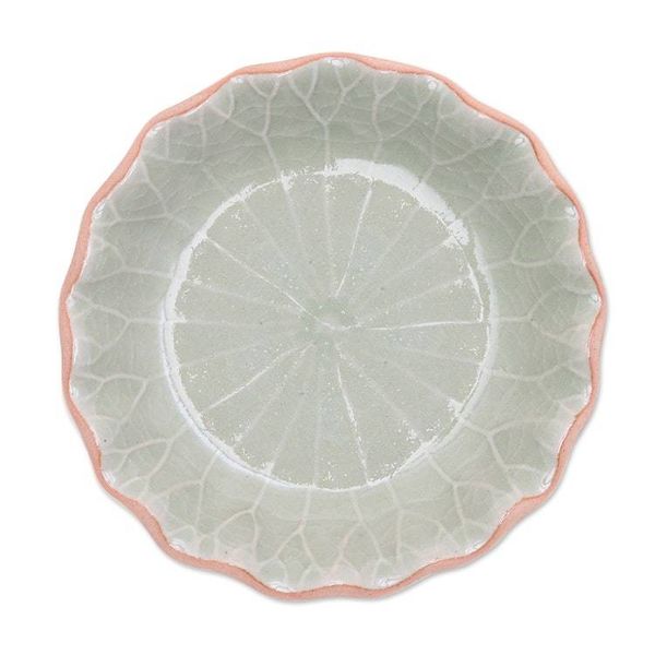 Alternate image for Handcrafted Celadon Bowl from Thailand Festive Lotus