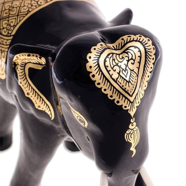 Alternate image for Hand Carved Lacquerware Elephant Sculpture The Elephant Vanishes
