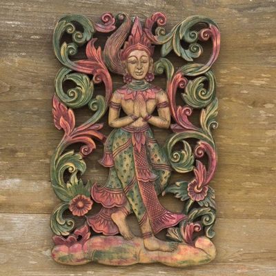 Primary image for Teak relief panel Angel