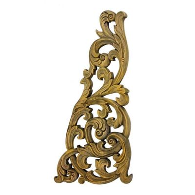 Alternate image for Classic Thai Teak Wood Wall Relief Panel Carved by Hand Enchanted Thai Nature