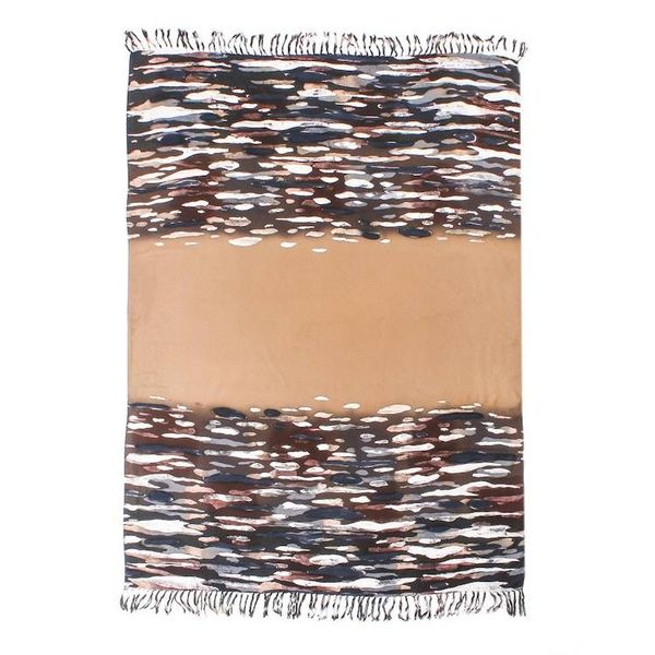 Alternate image for Hand-Painted Cotton Sarong in Umber from Thailand Umber Bark