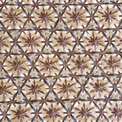 Alternate image for Set of 2 Handcrafted Woven Flower Motif Thai Rattan Trays Presenting Pikul