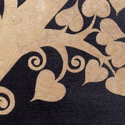 Alternate image for Thai Traditional Art Black and Gold Buddhist Faith Painting Modern Golden Bodhi