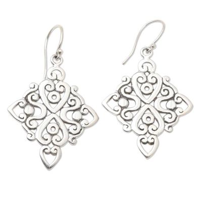 Alternate image for Handcrafted Sterling Silver Dangle Earrings Late-Night Party