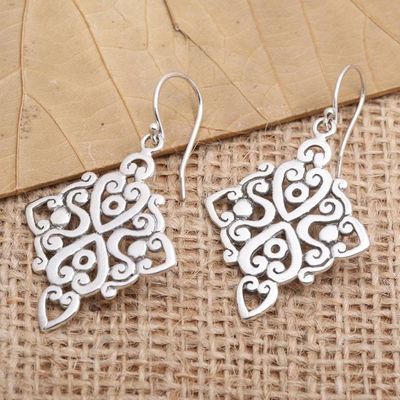 Alternate image for Handcrafted Sterling Silver Dangle Earrings Late-Night Party